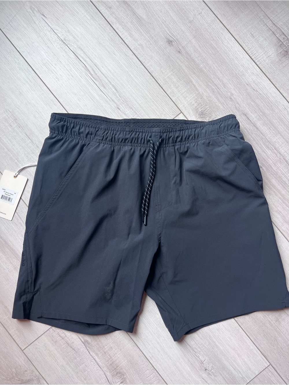 Manduka Men’s Tenzin 7” Lined Yoga Training Shorts Phantom M NWT